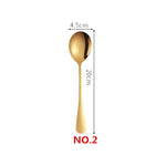 Gold Color Long Handle Spoons