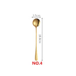 Gold Color Long Handle Spoons