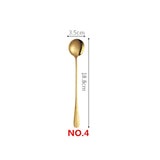 Gold Color Long Handle Spoons