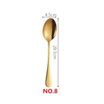 Gold Color Long Handle Spoons