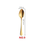 Gold Color Long Handle Spoons