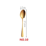 Gold Color Long Handle Spoons