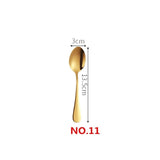 Gold Color Long Handle Spoons