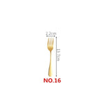 Gold Color Long Handle Spoons