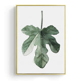 Watercolor Leaves Wall Art Canvas