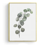 Watercolor Leaves Wall Art Canvas