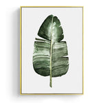 Watercolor Leaves Wall Art Canvas