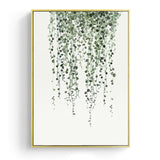 Watercolor Leaves Wall Art Canvas