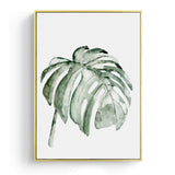 Watercolor Leaves Wall Art Canvas