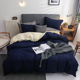 Double Patchwork Solid Duvet Covers