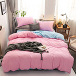 Double Patchwork Solid Duvet Covers