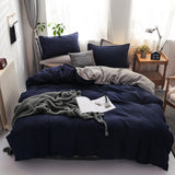 Double Patchwork Solid Duvet Covers