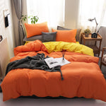 Double Patchwork Solid Duvet Covers