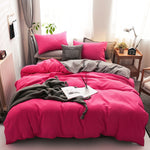 Double Patchwork Solid Duvet Covers