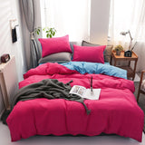 Double Patchwork Solid Duvet Covers