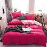 Double Patchwork Solid Duvet Covers