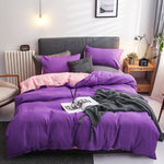 Double Patchwork Solid Duvet Covers