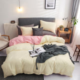 Double Patchwork Solid Duvet Covers