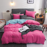 Double Patchwork Solid Duvet Covers