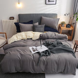 Double Patchwork Solid Duvet Covers