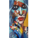 Graffiti Women Portrait Oil Painting