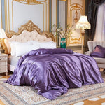 Duvet cover Solid color satin silk