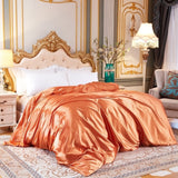 Duvet cover Solid color satin silk