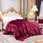 Duvet cover Solid color satin silk