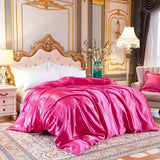 Duvet cover Solid color satin silk