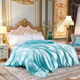 Duvet cover Solid color satin silk