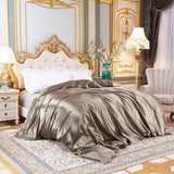 Duvet cover Solid color satin silk