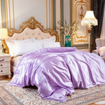 Duvet cover Solid color satin silk