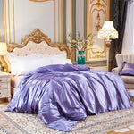 Duvet cover Solid color satin silk