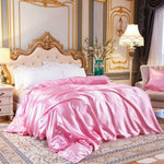 Duvet cover Solid color satin silk