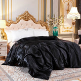 Duvet cover Solid color satin silk