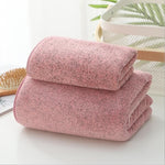 Charcoal Coral Velvet Bath Towel