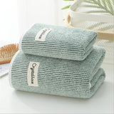 Charcoal Coral Velvet Bath Towel