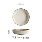 Solid Color Ceramic Plate