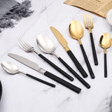 Gold Silver Western  Steel Cutlery Set