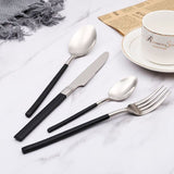 Gold Silver Western  Steel Cutlery Set