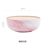 Pink Marble Ceramic Bowl Platere