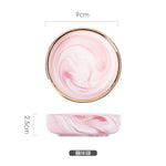 Pink Marble Ceramic Bowl Platere