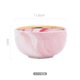 Pink Marble Ceramic Bowl Platere