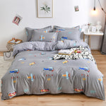 Cartoon color printing quilt cover