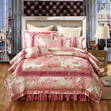 Golden Red Wedding Bedding set