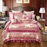 Golden Red Wedding Bedding set